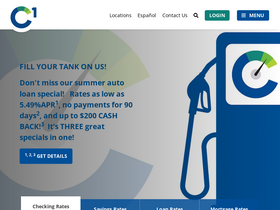 'c1stcreditunion.com' screenshot