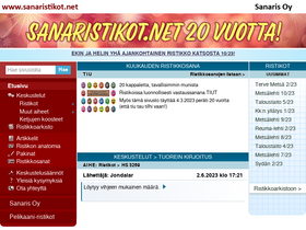 'sanaristikot.net' screenshot