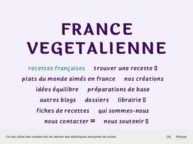 'francevegetalienne.fr' screenshot