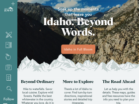 'visitidaho.org' screenshot