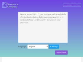 'sentencecheckup.com' screenshot