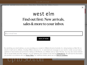 'westelm.com.au' screenshot