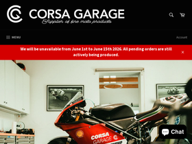 Corsagarage homepage screenshot