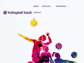 'volleyballvault.com' screenshot