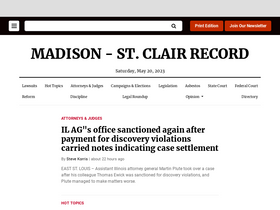 'madisonrecord.com' screenshot