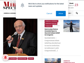 'mirrorspectator.com' screenshot