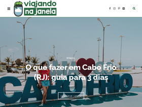 'viajandonajanela.com' screenshot