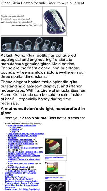 kleinbottle.com