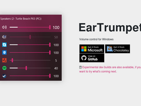 'eartrumpet.app' screenshot