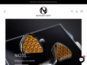 nostalgiaaudio.com homepage screenshot