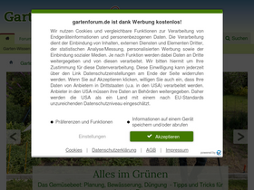 'gartenforum.de' screenshot