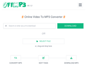 'offmp3.com' screenshot