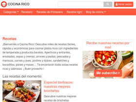 'cocinarico.es' screenshot