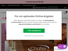 'kosmetik4less.de' screenshot