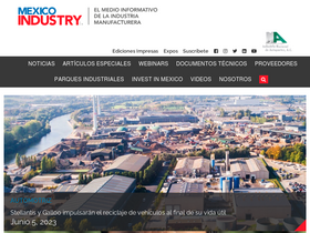 'mexicoindustry.com' screenshot