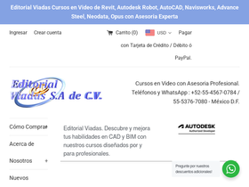 viadaseditorial.com.mx homepage screenshot