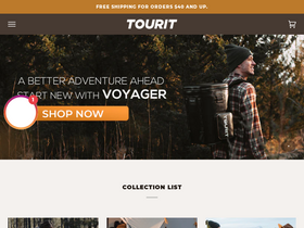 Tourit homepage screenshot