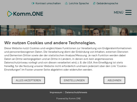 'komm.one' screenshot