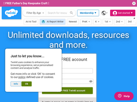 'twinkl.ie' screenshot