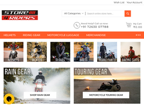 'store4riders.com' screenshot