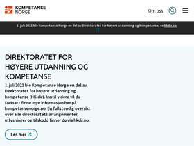 'kompetansenorge.no' screenshot