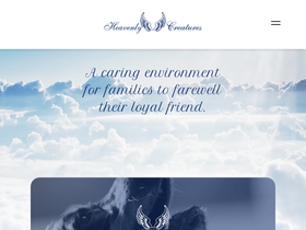 heavenlycreatures.com.au homepage screenshot