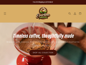 everlinecoffee.com homepage screenshot