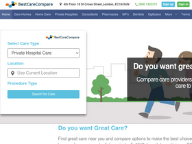 'bestcarecompare.com' screenshot