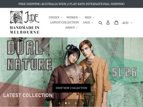 JUDE Modern Artisan Fashion homepage screenshot