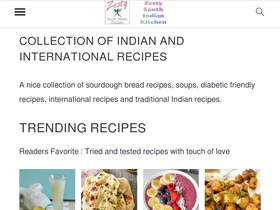 'zestysouthindiankitchen.com' screenshot