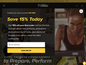 'honeystinger.com' screenshot