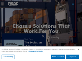 'tracintermodal.com' screenshot