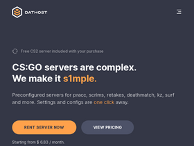 'dathost.net' screenshot