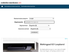 'eenheden-omrekenen.info' screenshot