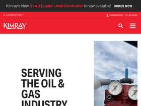 'kimray.com' screenshot