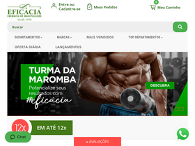 'farmaciaeficacia.com.br' screenshot