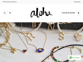 ALOHA homepage screenshot
