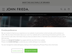 'johnfrieda.com' screenshot