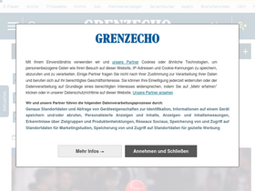 'grenzecho.net' screenshot