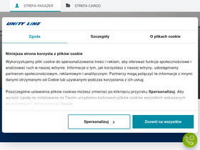 'unityline.pl' screenshot