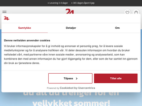 '24hshop.no' screenshot
