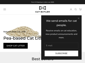 thecatbutler.co homepage screenshot