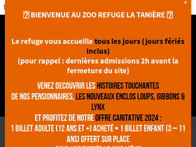 'lataniere-zoorefuge.fr' screenshot
