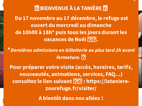 'lataniere-zoorefuge.fr' screenshot