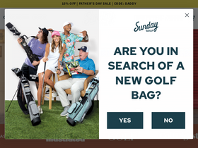 'sundaygolf.com' screenshot