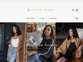 sloaneainsley.com homepage screenshot