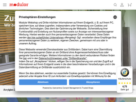 'modulor.de' screenshot