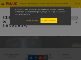 'fanuc.eu' screenshot