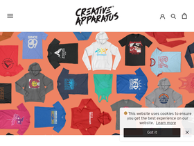 Creative Apparatus homepage screenshot