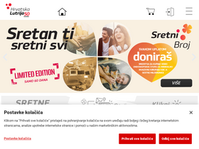 'lutrija.hr' screenshot